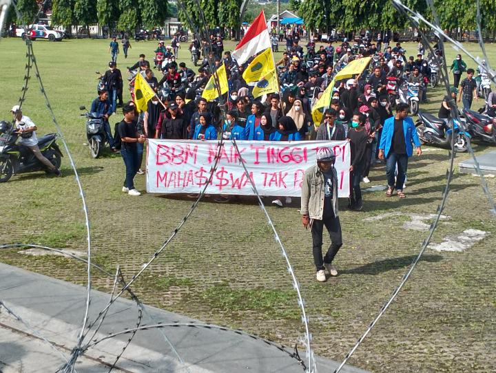 Lagi, PMII Bandar Lampung Gelar Aksi Menolak Kenaikan Harga BBM 